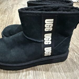 UGG Classic Black Suede Boots